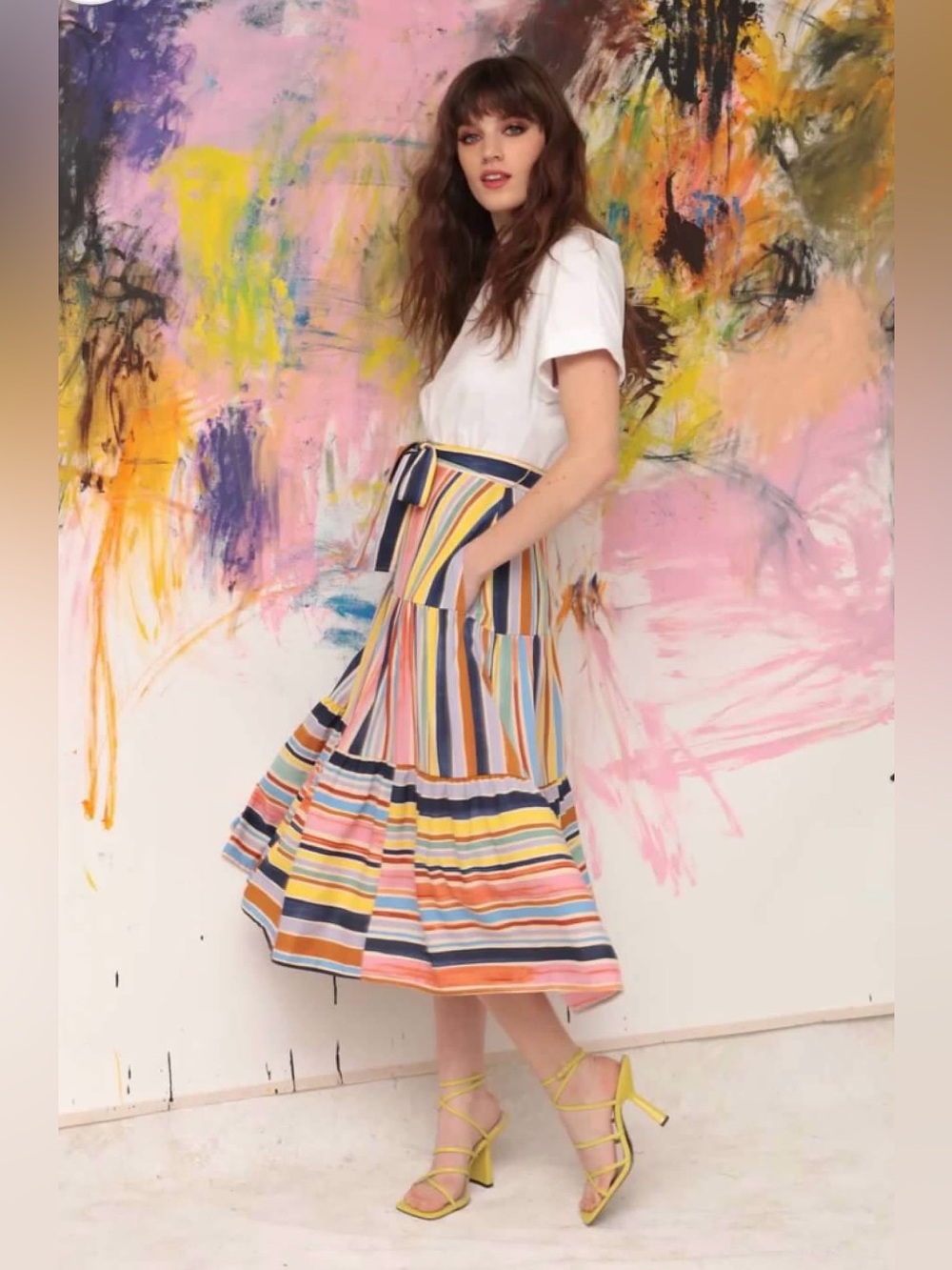 Donna Morgan Combo Midi Dress Size 4
